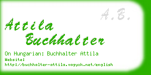 attila buchhalter business card